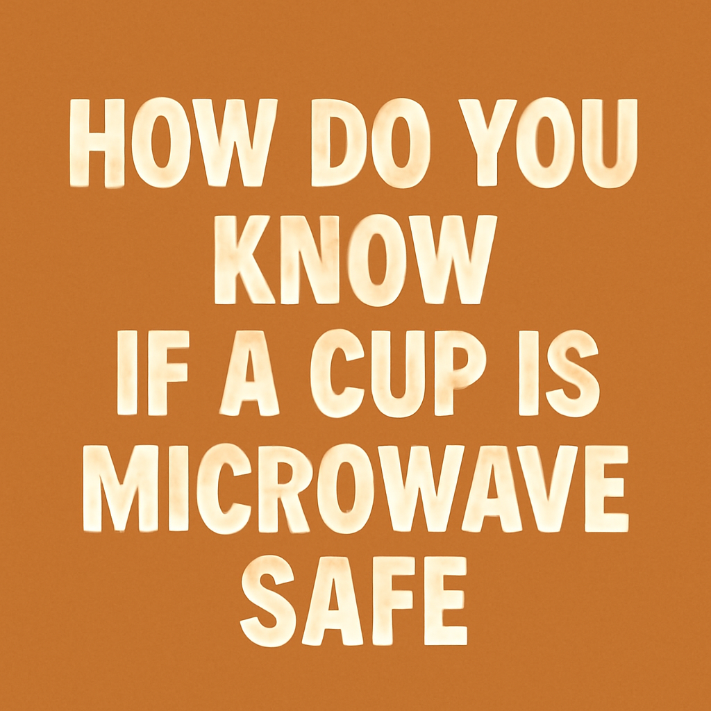 How do you know if a cup is microwave safe